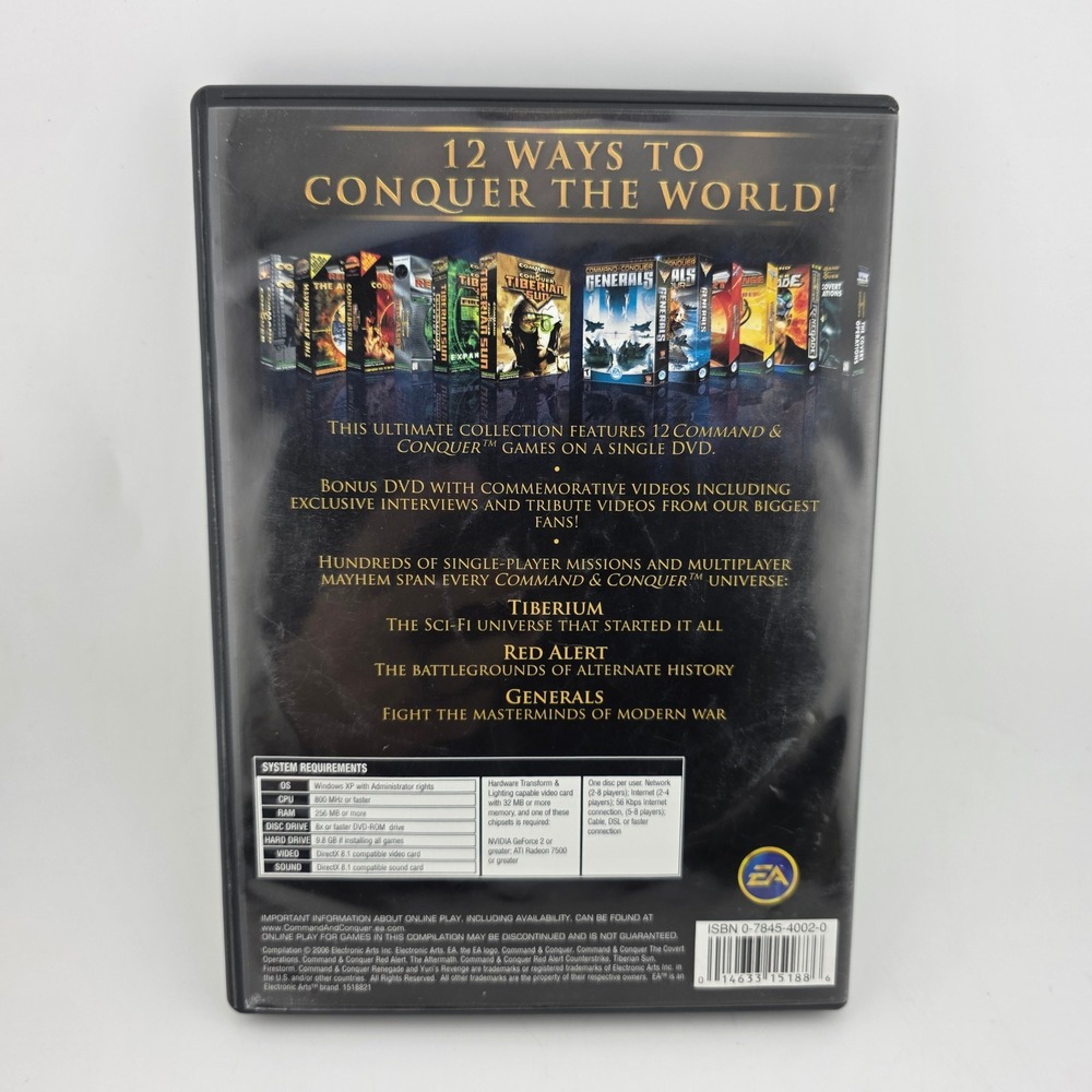 EA Command & Conquer The First Decade PC DVD Collection 12 Games 2000s GOOD War - Picture 6 of 8